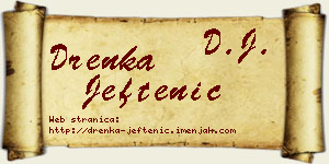 Drenka Jeftenić vizit kartica